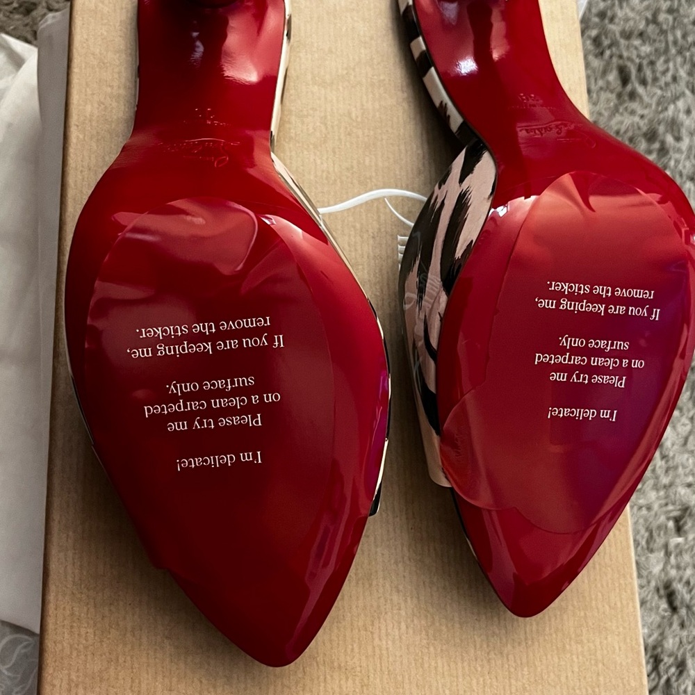Miss Z Louboutin Red and Black Women's Shoes  Pricing is firm!
